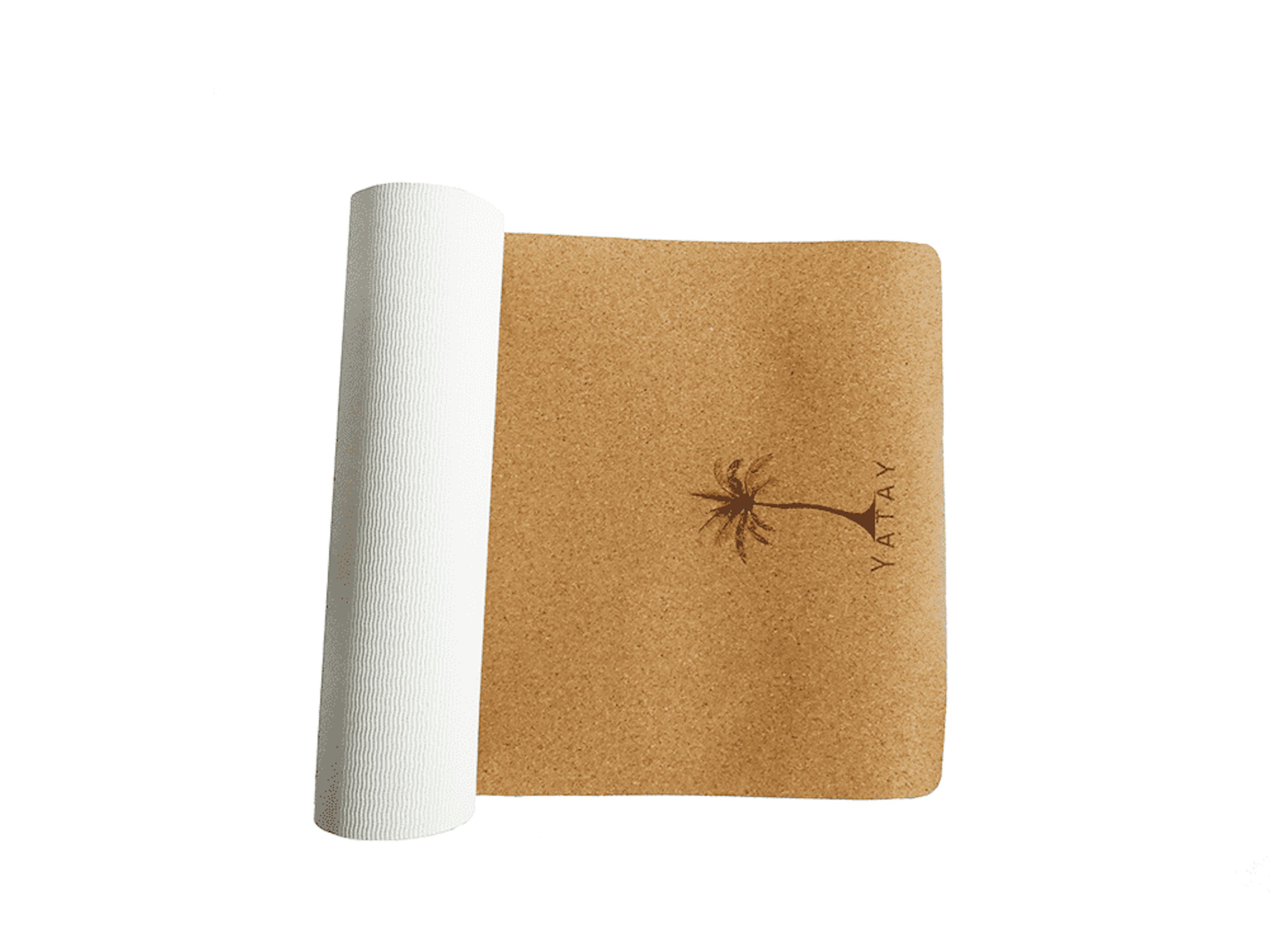 Yoga Mat | Organic Cork & Recycled Rubber | White Morning Mist