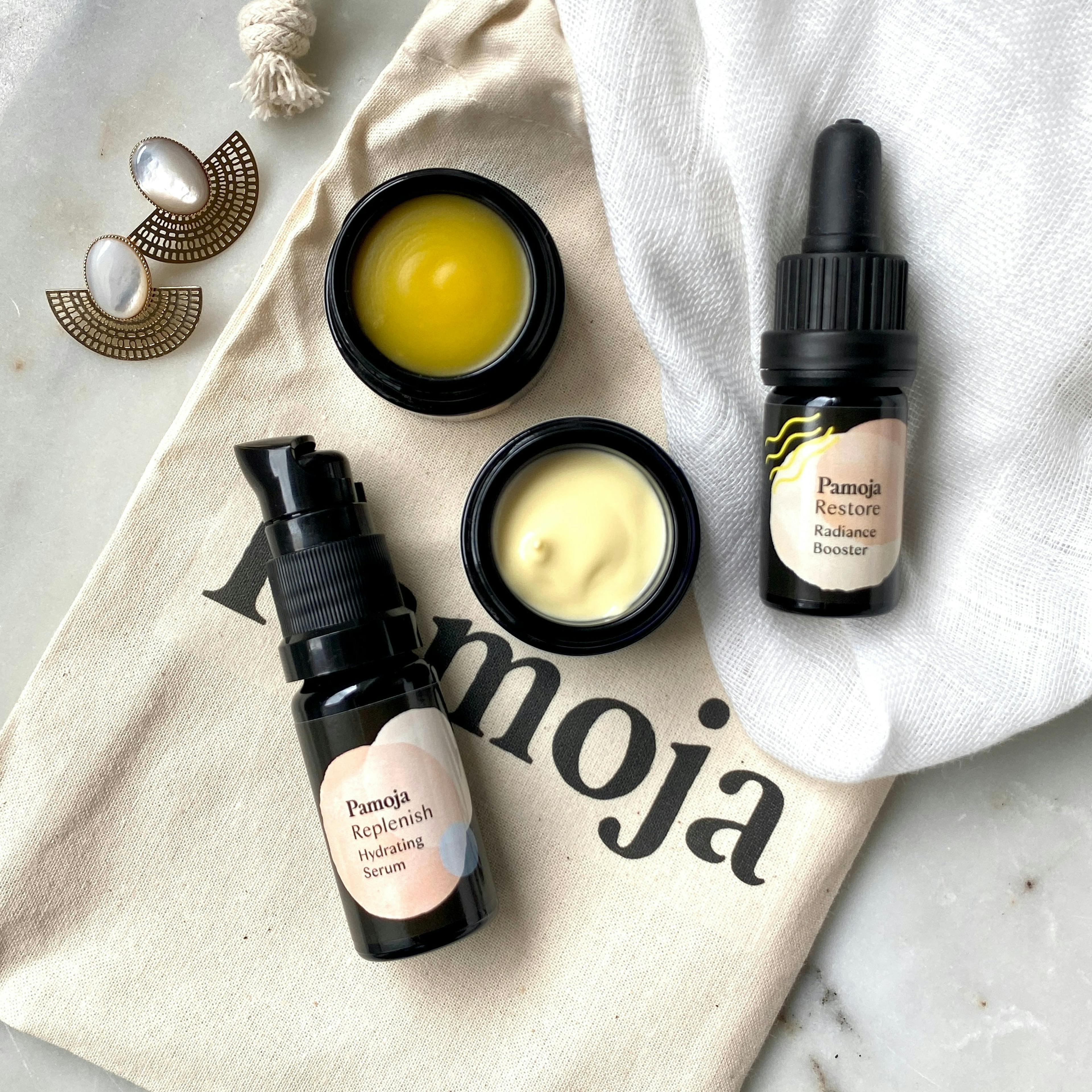 The Mini Experience Set | Cleaning Balm, Beauty Oil, Face Cream, Organic Cloth
