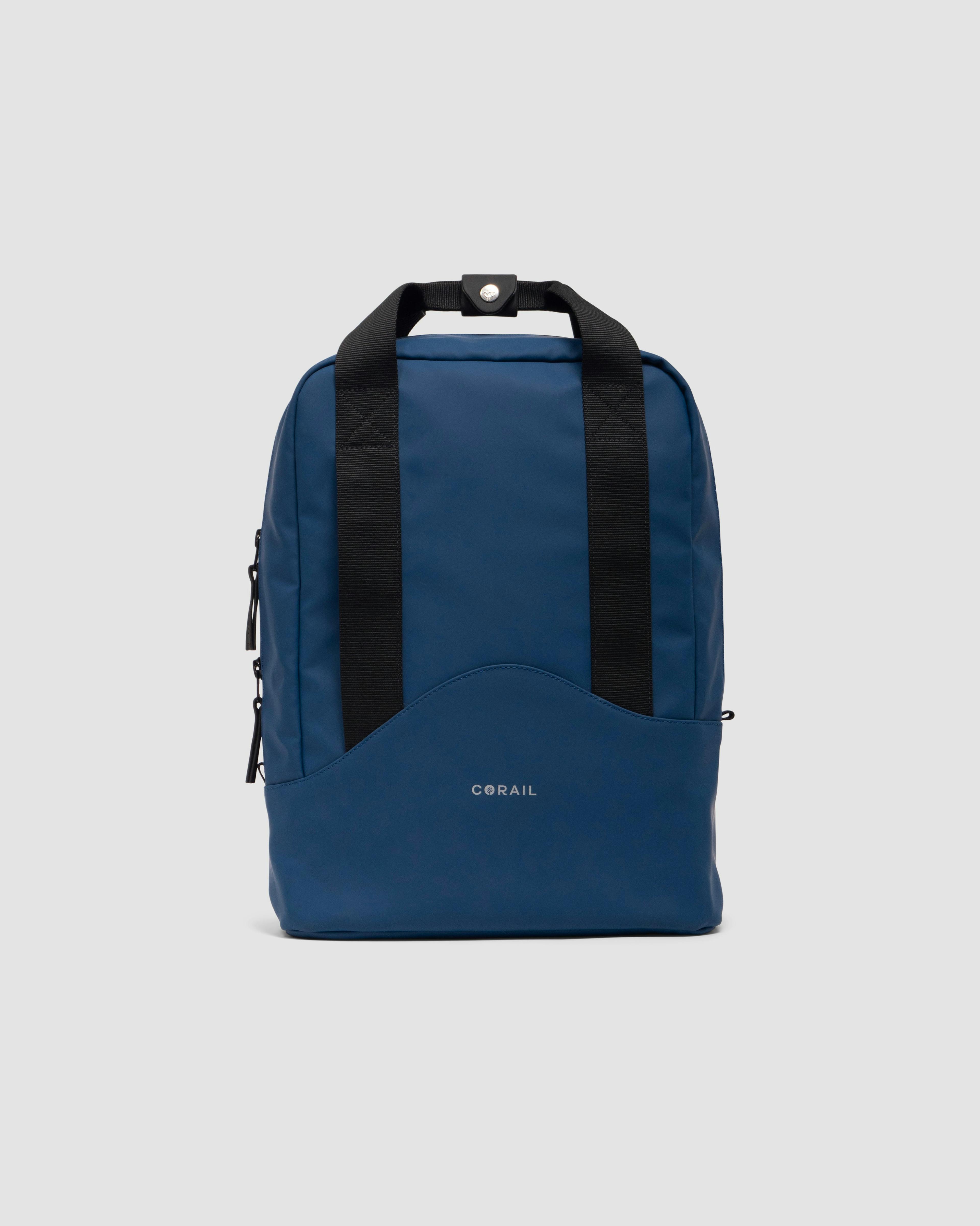 Marseille City Blue | Recycled Plastic Bottle Waterproof Backpack