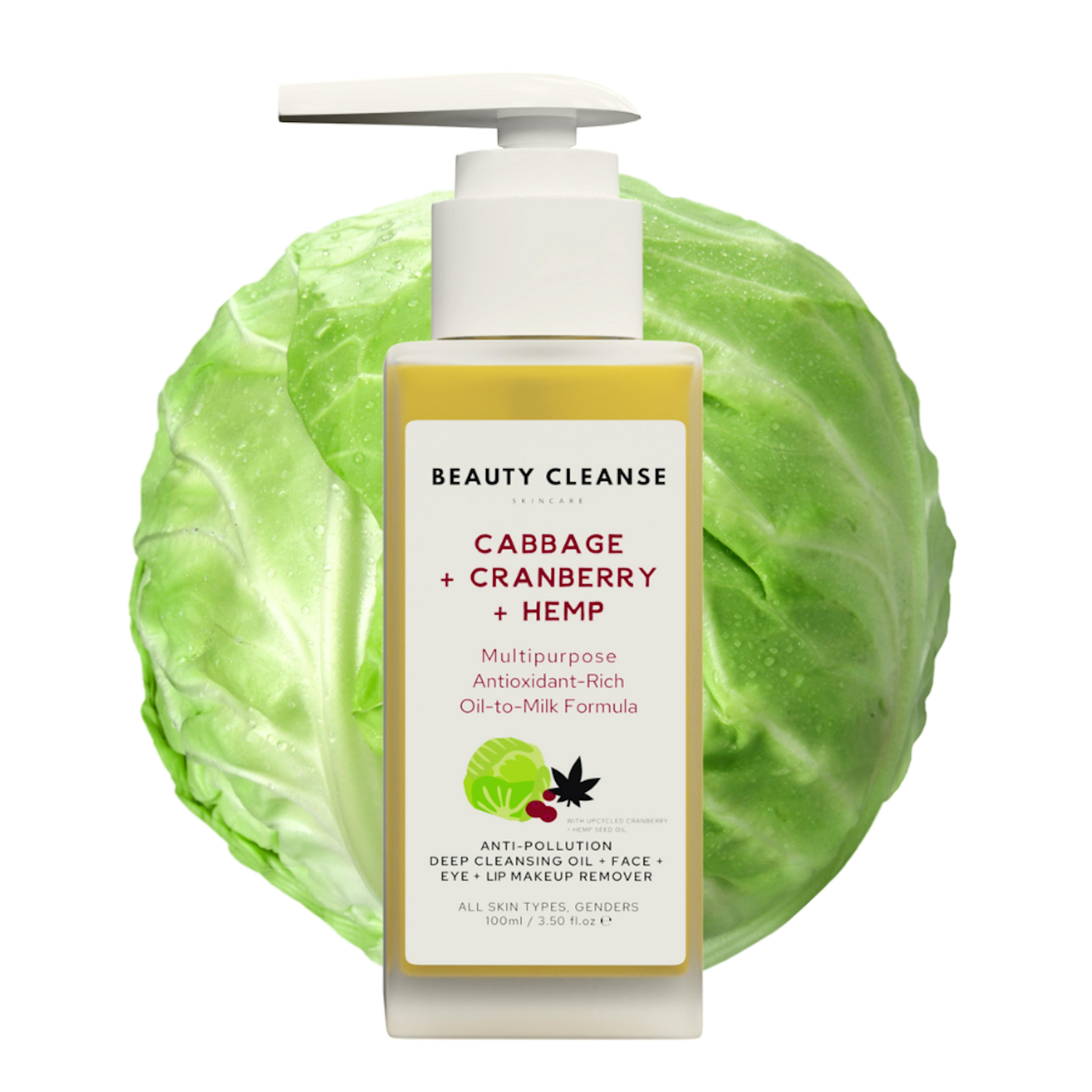 Superfood Cabbage & Cranberry & Hemp Anti-Pollution Deep Cleansing Oil & Makeup Remover | 100ml