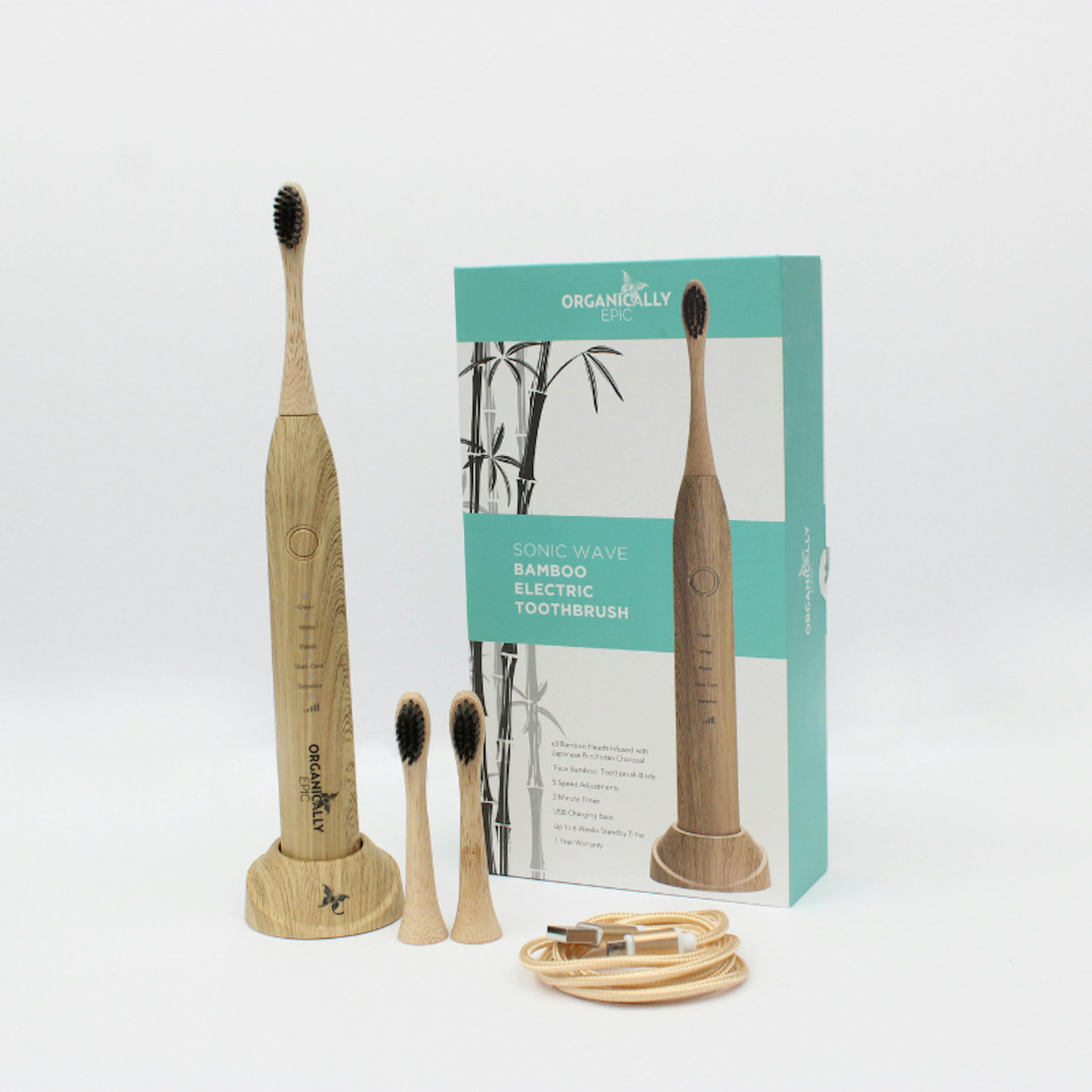Sonic Wave Electric Bamboo Toothbrush