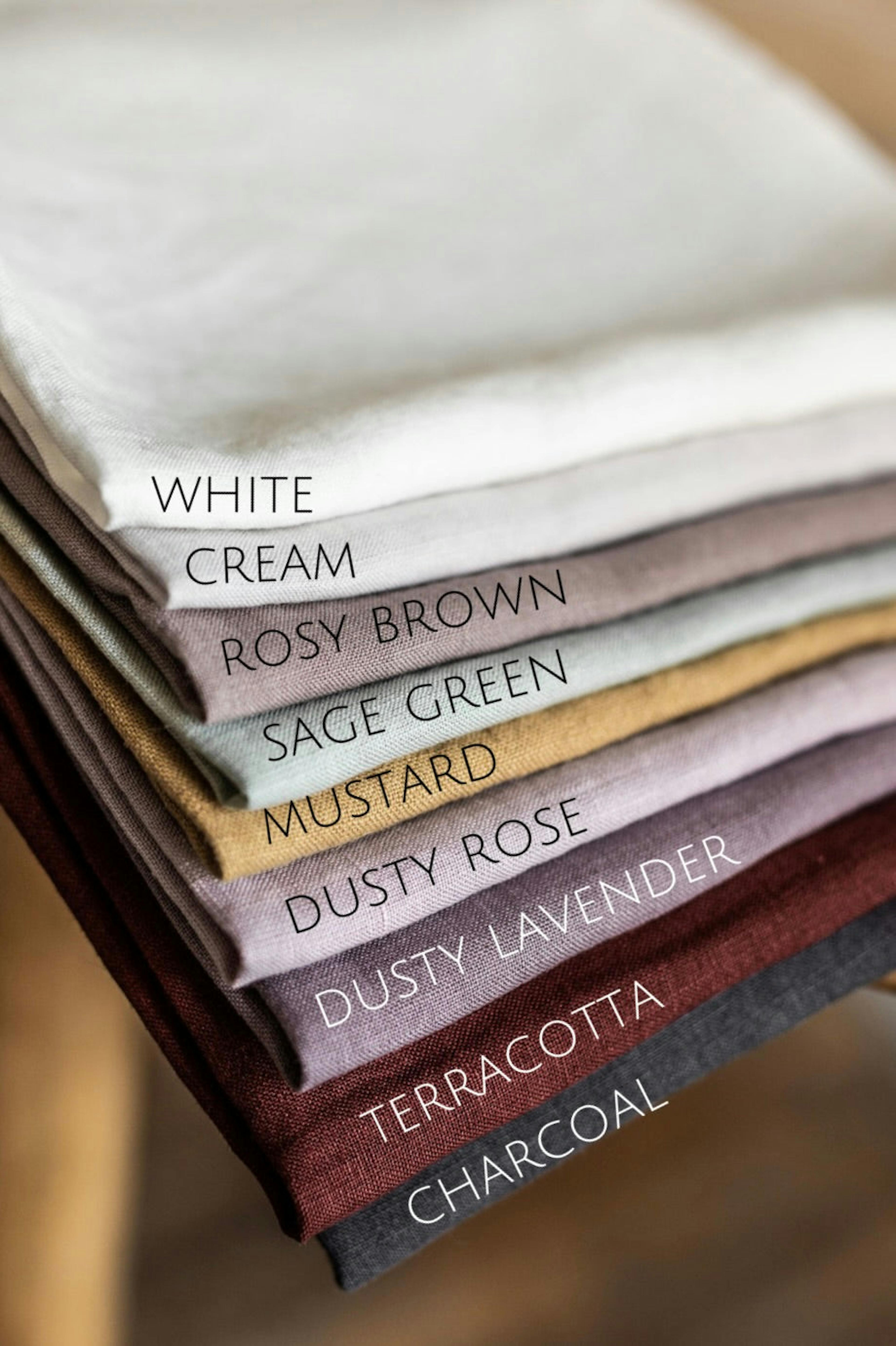 100% Linen Striped Tea Towel | Various Colours