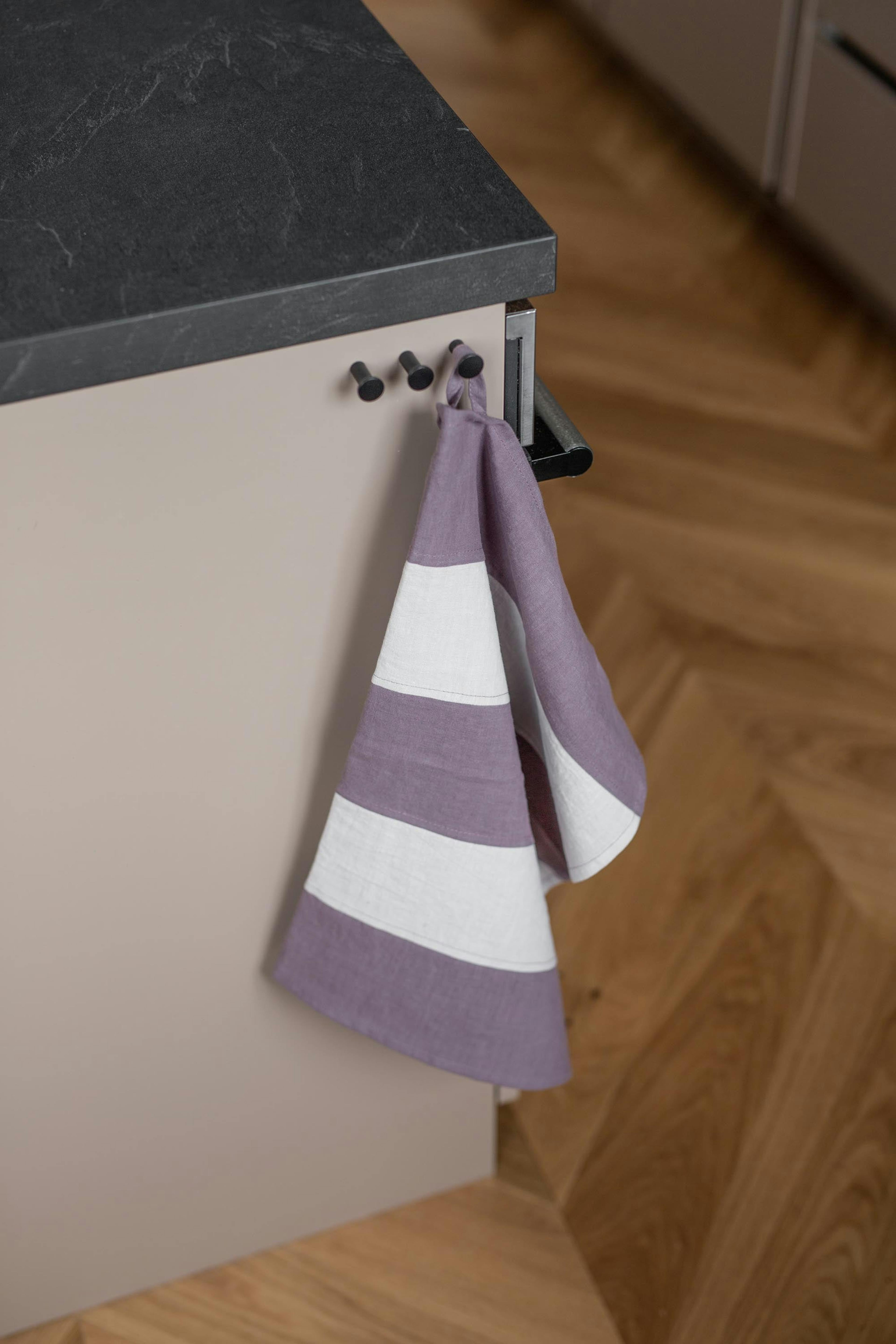 100% Linen Striped Tea Towel | Various Colours