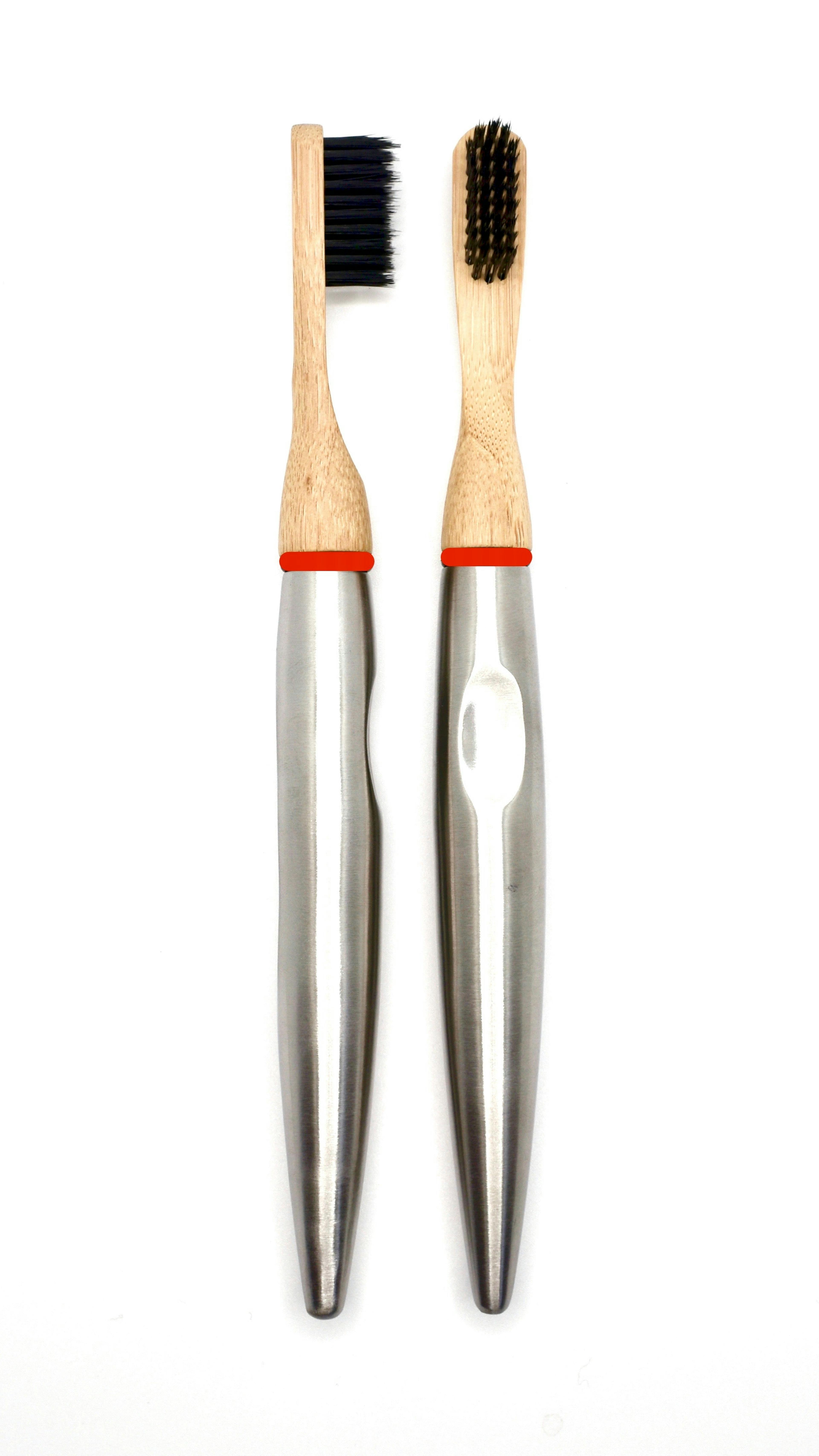 Barnaby's Brush | Replaceable Stainless Steel and Bamboo Toothbrush