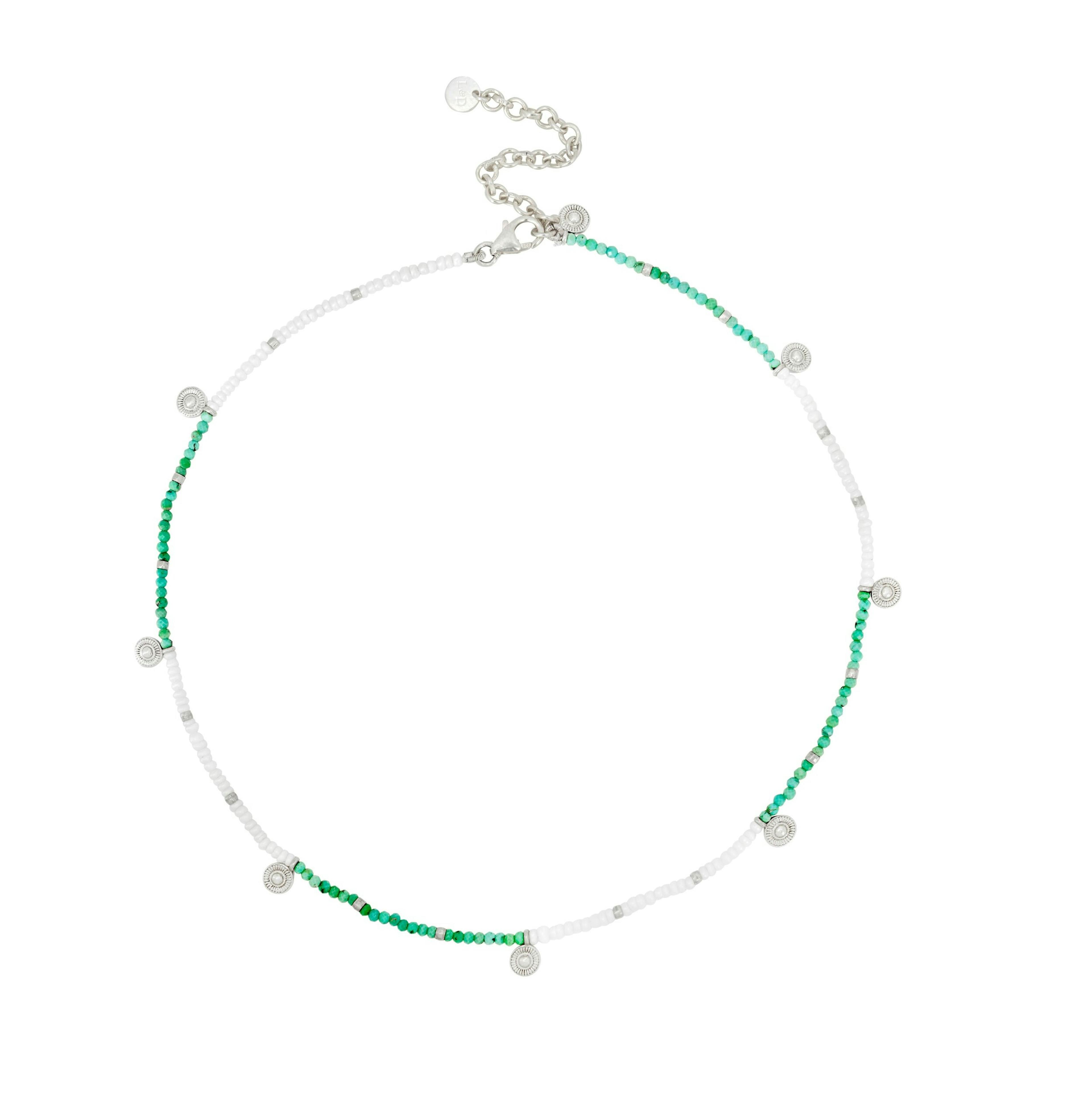 Bali Bishnoi | Recycled Silver Choker | Turquoise & Silver